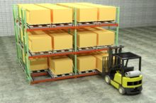 Push Back Pallet Racks CAD