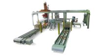 Automatic concrete splitting line and and packaging of concrete blocks TS 120/40 120T