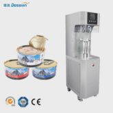 Dession Kleine halbautomatische Weißblech-Dosenverschließmaschine in