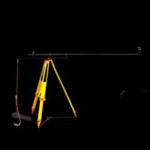 Extendable horizontal tripod for BLK360