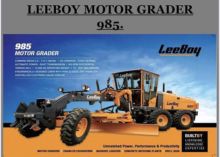 LEEBOY MOTOR GRADER MG 985