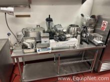 Stainless Table w/ Kitchen Lot