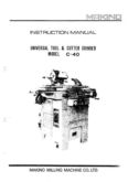 Manual for Used Makino Machine