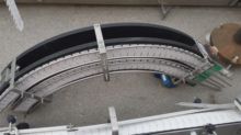 S/S DOBLE HINGED CONVEYORWITH CURVE.