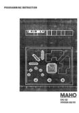 Manual for Used Maho Machine