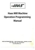Manual for Used Haas CNC