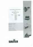 Manual for Used Sauter Disk-Type