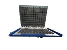 Block making machine with batching