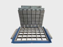 Block making machine with batching