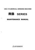 Manual for Used Mitsubishi CNC