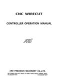 Manual for Used Ard Machine