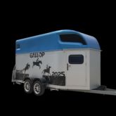 WEBETTER aluminium 2 horse transport