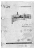 Manual for Used LVD Laser