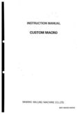 Manual for Used Makino Machine