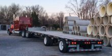 Lightweight steel low-loader