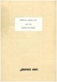 Manual for Used Japax Numerical