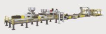 ジェウェルツインスクリュードライヤー フリーベント ペットシート押出機 1000kg/H