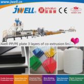 Jwell-PP PE 塑料板 3 层共挤回收农用机械