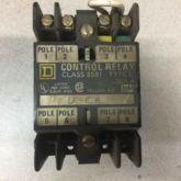 SQUARE D CONTROL RELAY 8501