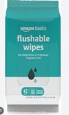 Amazon Basics Flushable Wipes 42