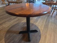 Round Solid Wood Table with