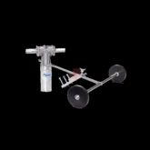 T-adapter for cleaning rectangular channels