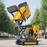 出荷時の送料無料小型ミニダンパ 500kg ポータブルダンパ 小型トランスポーター建設用油圧ディーゼルミニダンパートラック