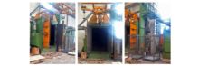 Used turbine sandblasting machine width