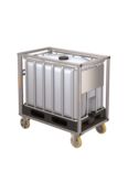 Roll container with IBC container