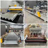 Composite floor deck roll forming