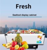 Horizontal Seafood Display Freezer of